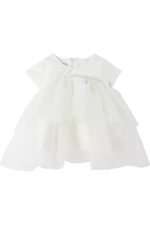 MISS BLUMARINE Baby Tulle Dresses - Baby White Tiered Dress