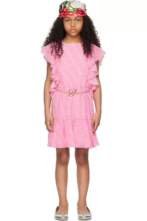MISS BLUMARINE Girls Dresses - Kids Pink Ruffle Dress