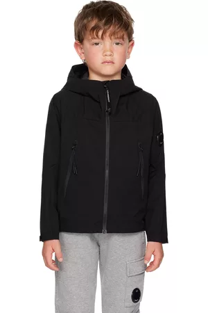 C.P. Company Hooded Jackets - Kids Black Hooded Jacket