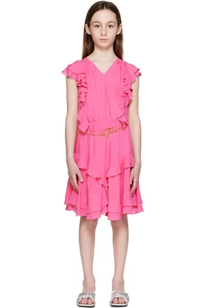 MISS BLUMARINE Girls Dresses - Kids Pink Tiered Dress