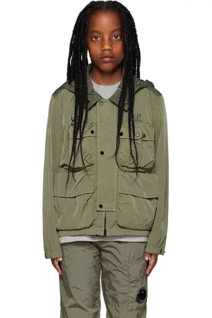C.P. Company Jackets - Kids Green Goggle Jacket