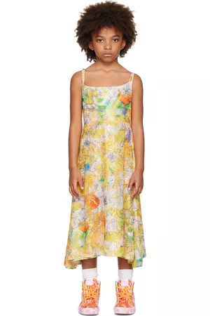 Collina Strada Girls Dresses - SSENSE Exclusive Kids Yellow Market Dress