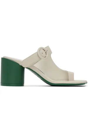 Classic Leather Handmade Sandals Slip ons Green/Off White/Brown | Leather  shoes woman, Handmade sandals, Classic leather