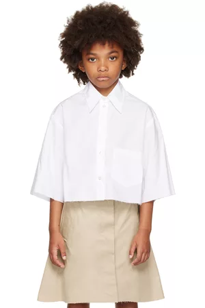 Maison Margiela Shirts - Kids White Printed Shirt