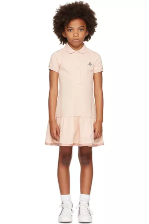 Moncler Girls Dresses - Kids Pink Logo Dress