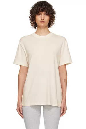 SKIMS Women Short Sleeve - Off-White Boyfriend Sleep T-Shirt