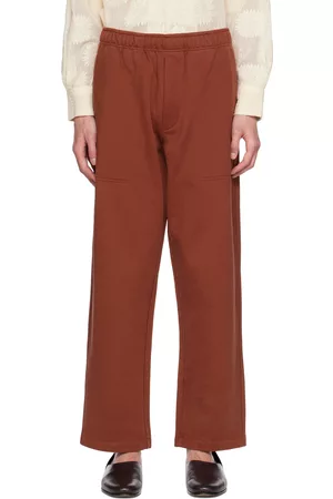 BODE Men Sports Trousers - Brown Three-Pocket Sweatpants