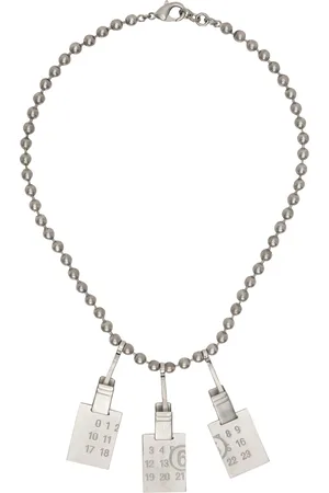 MM6 Maison Margiela NECKLACE - Necklace -  black/silver-coloured/silver-coloured - Zalando.de