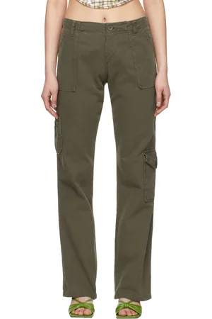 Buy OCTAVE Khaki Solid Cotton Regular Fit Men's Casual Trousers | Shoppers  Stop