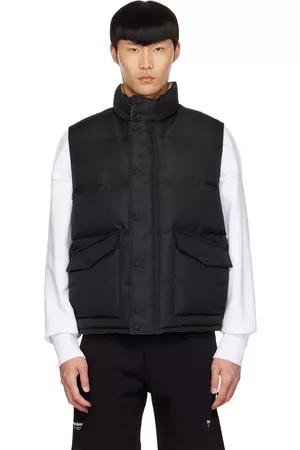 Alexander McQueen Men Vests - Black Polyester Vest