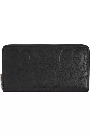 Jumbo GG wallet in black leather