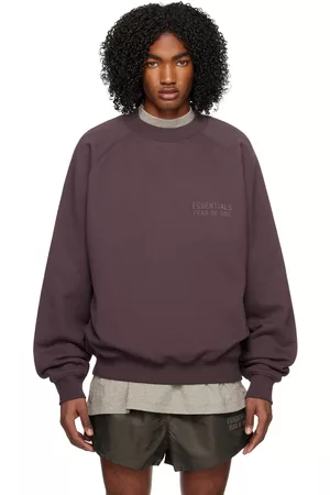 Essentials Men Sweatshirts - Purple Raglan Sweatshirt