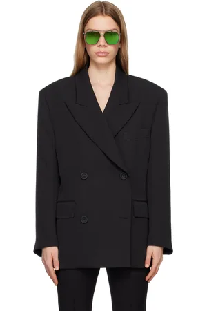 Acne Studios Black Double-Breasted Blazer