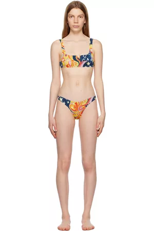 Marni Women Bikini Bottoms - Multicolor No Vacancy Inn Edition Printed Bikini
