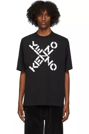 Kenzo Men Sports T-shirts - Black Sport Big X T-Shirt