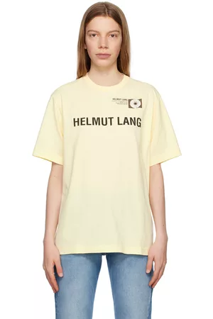 Helmut Lang Women T-shirts - Yellow Photo T-Shirt