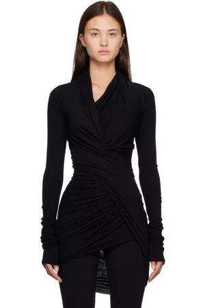 RICK OWENS LILIES Women Long Sleeve - Black Magnetic Long Sleeve T-Shirt
