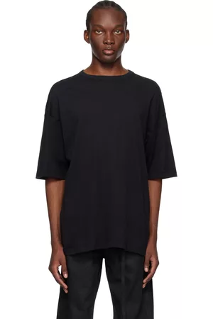 ANN DEMEULEMEESTER Men T-shirts - Black Dieter High Comfort T-Shirt