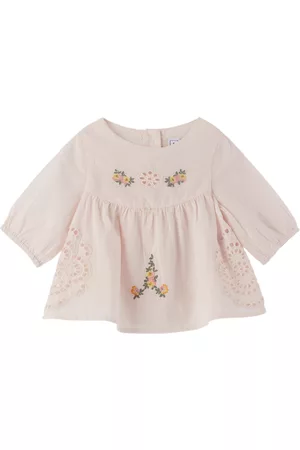 Tartine Et Chocolat Embroidered T-shirts - Baby Pink Embroidered Shirt
