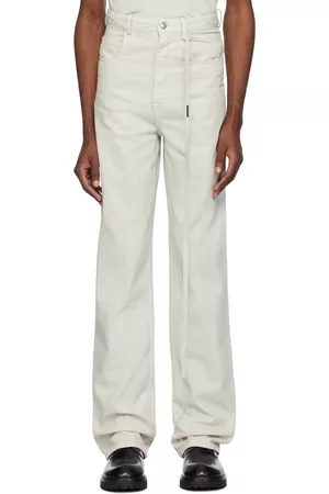 ANN DEMEULEMEESTER Men Jeans - Off-White Kevin Jeans