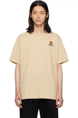 Kenzo Men T-shirts - Beige Paris Boke Flower T-Shirt