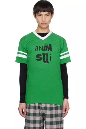 Anna Sui Men Football T-shirts - Green Football T-Shirt