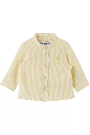 Tartine Et Chocolat Shirts - Baby Yellow Striped Shirt