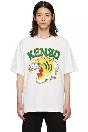 Kenzo Men T-shirts - Off-White Paris Varsity Jungle Tiger T-Shirt