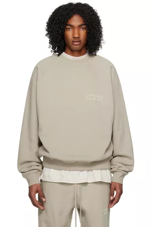 Essentials Men Sweatshirts - Gray Raglan Sweatshirt