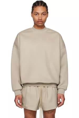 FEAR OF GOD Men Jumpers - Taupe Crewneck Sweater