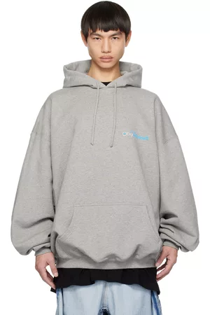 Vetements Lurex Monogram Sweater in Gray for Men