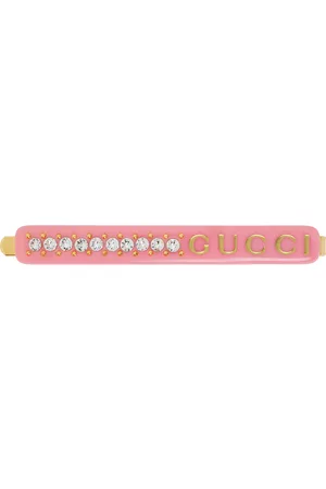 Gucci Crystal Logo Hair Clip - Farfetch