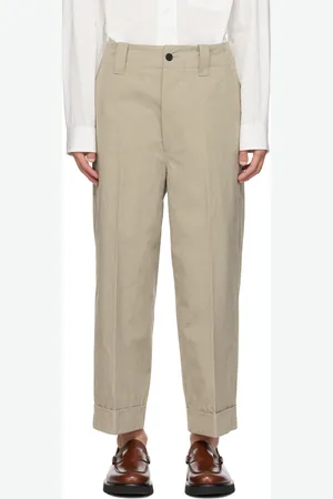 Buy MARGARET HOWELL Cotton Trousers - Grey At 56% Off | Editorialist
