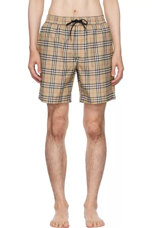 Mens burberry cheap swim trunks