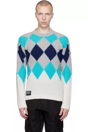 Moncler Wool-Blend Monogram Jacquard Sweater