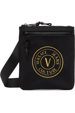 Shop Versace V-Logo Tape Belt Bag