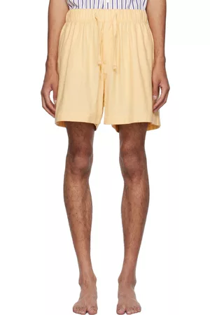 Mens pyjama shorts with pockets hot sale