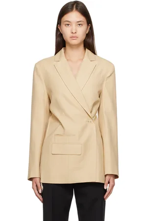 La Veste Croissant Wool Crepe Jacket