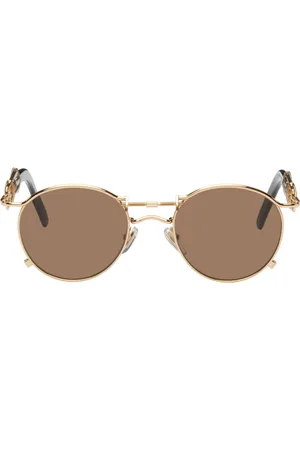 Jean Paul Gaultier X Karim Benzema Round Sunglasses - Silver | Editorialist