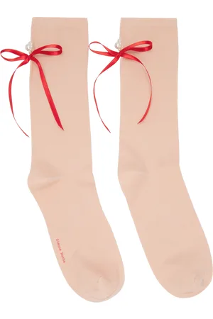 Simone Rocha Monogram-embellished Cotton Socks