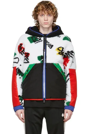 Moncler Grenoble Quilted Panelled Jersey Down Ski Jacket In Multicolor