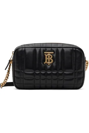 Burberry wallet in black grained leather, Burberry West Nylon Waist Bag  Black