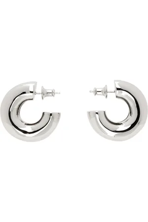 Icing Select Sterling Silver Plated 10MM Double Hoop Earrings | Icing US