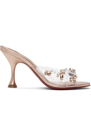 Christian Louboutin Degraqueenie embellished PVC slides