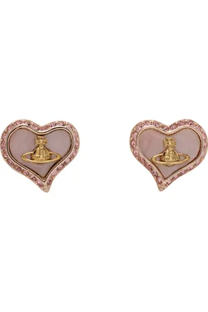 Vivienne Westwood, Jewelry, Vivienne Westwood Petra White Heart Crystal  Gold Rhinestone Necklace