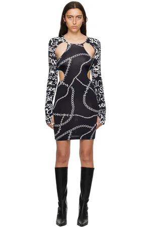 Printed sculpting jersey cutout dress - Andreadamo - Women