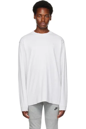 Nike Long Sleeve Graphic Tee With Arm Print in White for Men