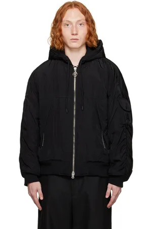 Men Bomber Jacket Hooded Red Fur Black by Sixth June – glynn jones salon  and spa