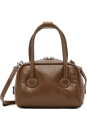 Marge Sherwood Nubuck Belted Satchel Bag