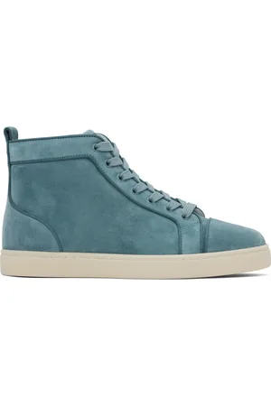 Christian Louboutin Louis Orlato Suede, Leather And Denim High-top
